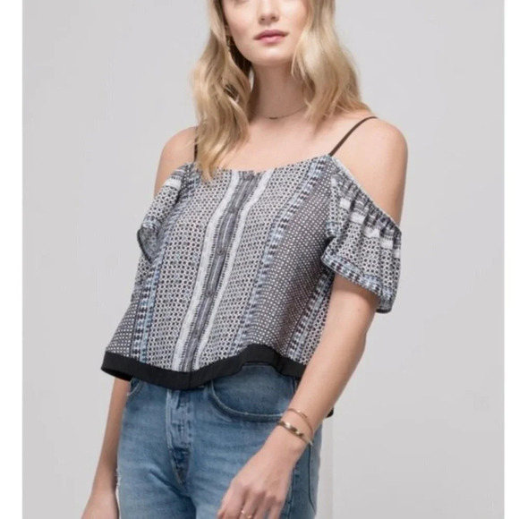 NWT Revolve Greylin Keeley Off Shoulder Button Top - Picture 1 of 10